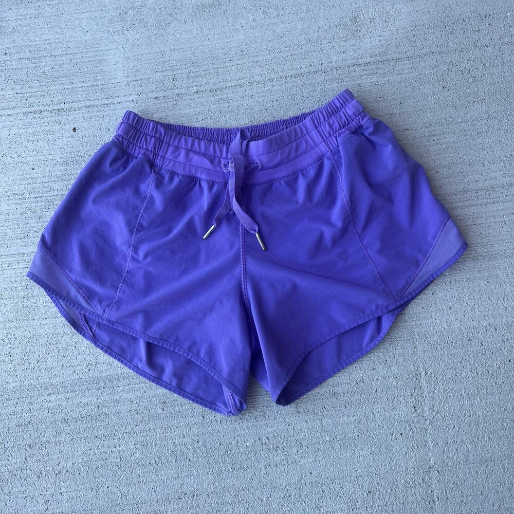 Lululemon Low-Rise Hotty Hot Shorts Purple/Blue Color
